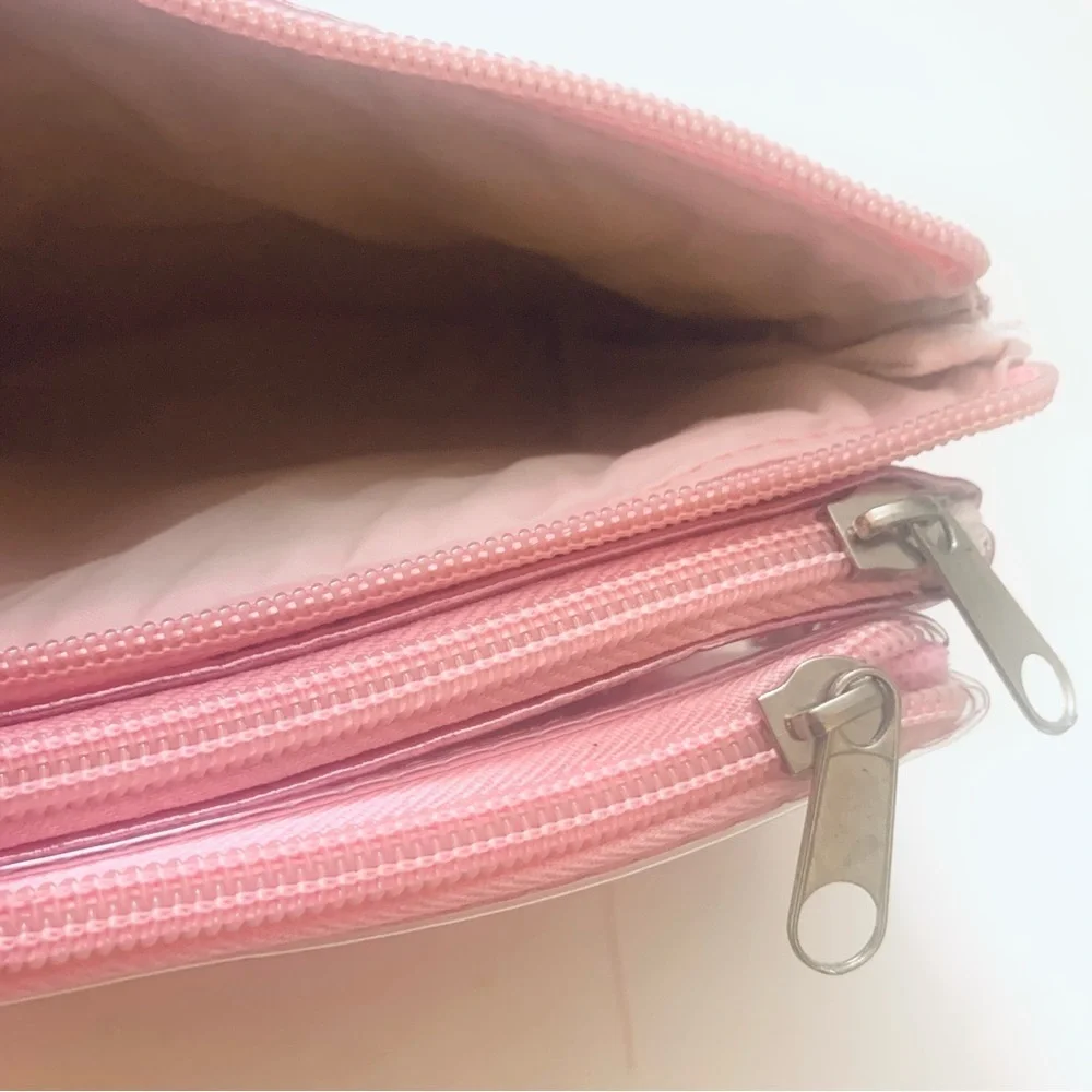 WALGREENS Iridescent Pink Toiletries Bag Makeup Bag Set - 3 Pack